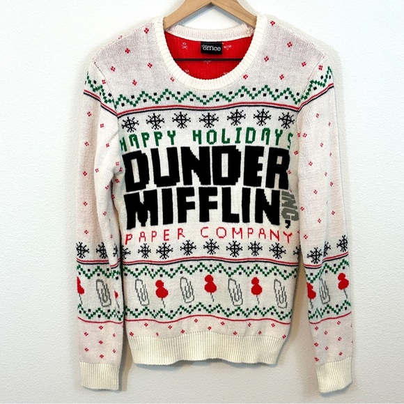 The office Dunder Mifflin Ugly Christmas Sweater - Picture 3 of 6